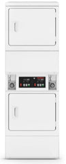 Speed Queen 27 Inch Commercial Stacked Dryer with Coin Drop Installed SSENCAGS176TW01