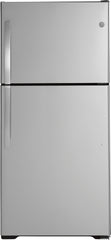 4 Piece Kitchen Appliances Package with Top Freezer Refrigerator, Gas Range, Dishwasher and Over the Range Microwave in Stainless Steel