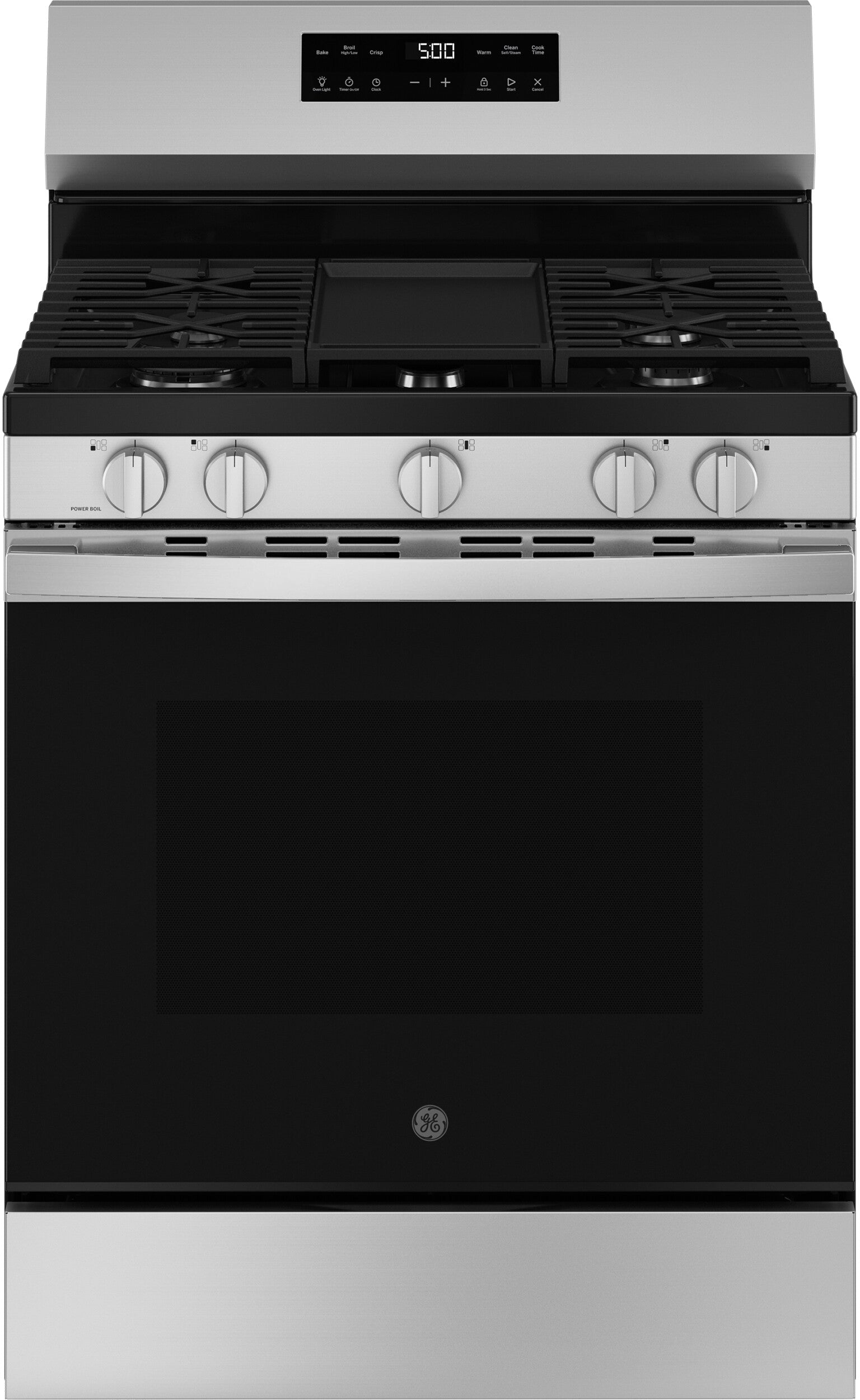 4 Piece Kitchen Appliances Package with Top Freezer Refrigerator, Gas Range, Dishwasher and Over the Range Microwave in Stainless Steel