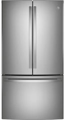4 Piece Kitchen Appliances Package with French Door Refrigerator, Gas Range, Dishwasher and Over the Range Microwave in Stainless Steel