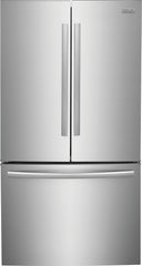 Frigidaire Gallery 4-Piece Kitchen Appliance Package – French Door Refrigerator, Freestanding Gas Range, Fully Integrated Dishwasher & Over-the-Range Microwave in Stainless Steel