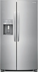 Frigidaire Gallery 4-Piece Kitchen Appliance Package – Freestanding Side-by-Side Refrigerator, Freestanding Gas Range, Fully Integrated Dishwasher & Over-the-Range Microwave in Stainless Steel