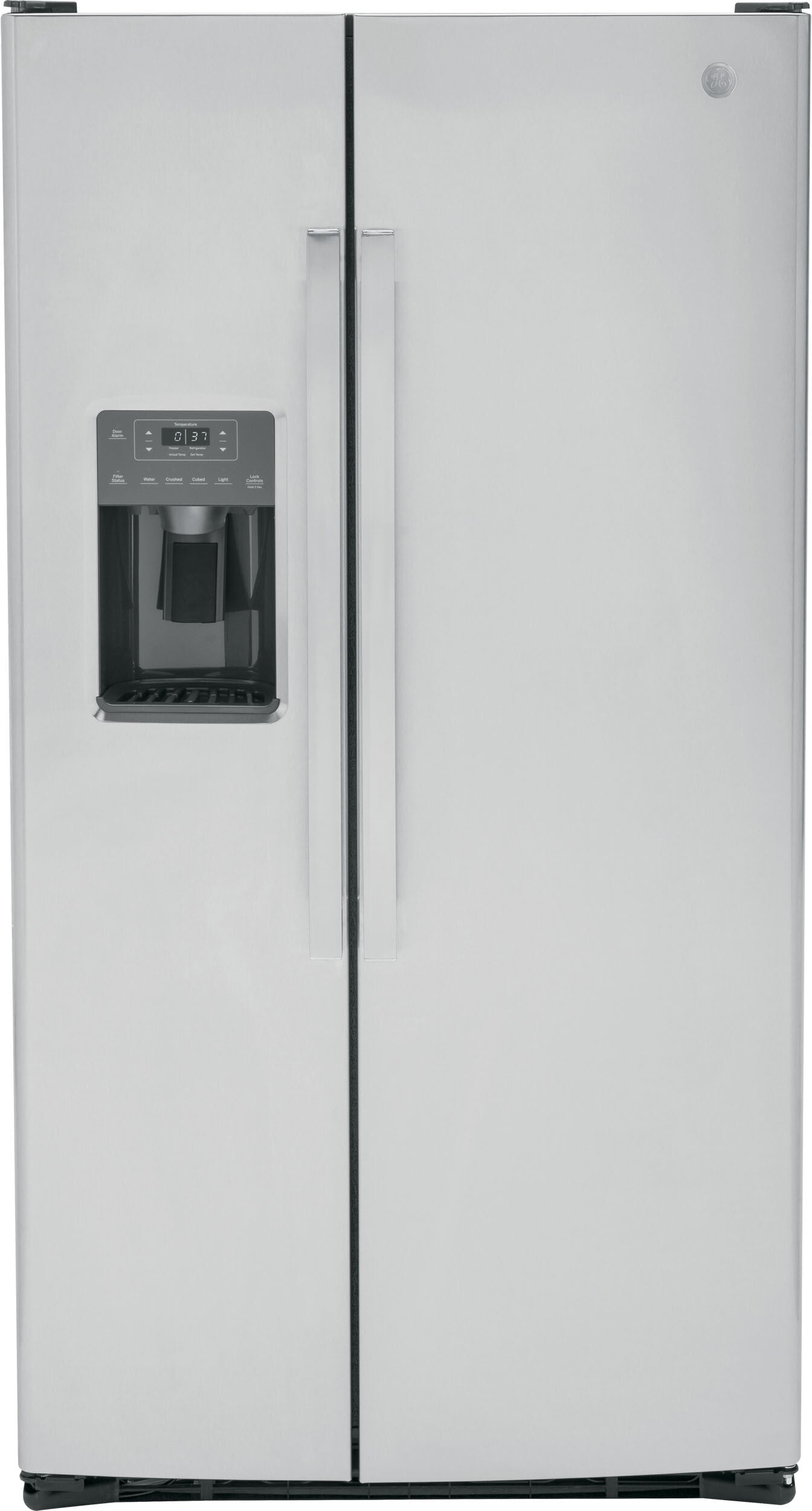 4 Piece Kitchen Appliances Package with Side-by-Side Refrigerator, Electric Range, Dishwasher and Over the Range Microwave in Stainless Steel