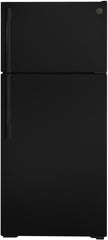 4 Piece Kitchen Appliances Package with Top Freezer Refrigerator, Gas Range, Dishwasher and Over the Range Microwave in Black
