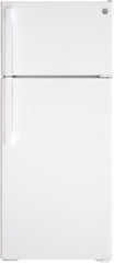 4 Piece Kitchen Appliances Package with Top Freezer Refrigerator, Gas Range, Dishwasher and Over the Range Microwave in White