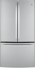 4 Piece Kitchen Appliances Package with French Door Refrigerator, Electric Range, Dishwasher and Over the Range Microwave in Stainless Steel