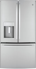 4 Piece Kitchen Appliances Package with French Door Refrigerator, Gas Range, Dishwasher and Over the Range Microwave in Stainless Steel