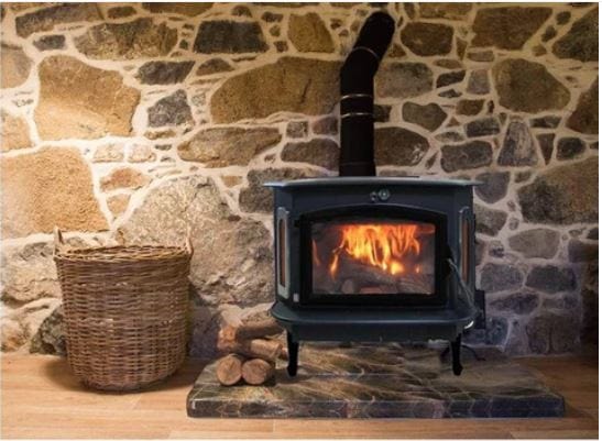 Buck Stove 34" Model 91 Catalytic Wood Burning Stove with Door, Ash Pan and Blower