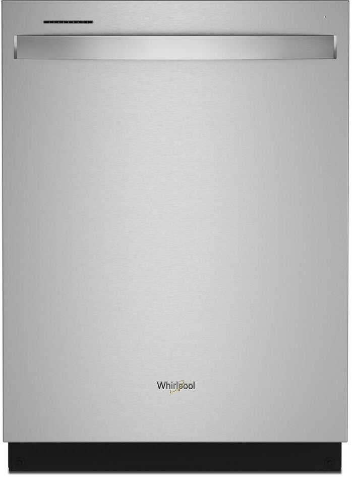Whirlpool 4-Piece Kitchen Appliance Package – French Door Refrigerator, Slide-In Gas Smart Range, Fully Integrated Dishwasher & Over-the-Range Microwave Oven in Fingerprint-Resistant Stainless Steel