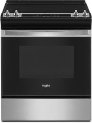 Whirlpool 4-Piece Kitchen Appliance Package – French Door Refrigerator, Slide-In Electric Range, Fully Integrated Dishwasher & Over-the-Range Microwave Oven in Fingerprint-Resistant Stainless Steel