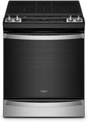 Whirlpool 4-Piece Kitchen Appliance Package – French Door Refrigerator, Slide-In Gas Range, Fully Integrated Dishwasher & Over-the-Range Microwave in Stainless Steel