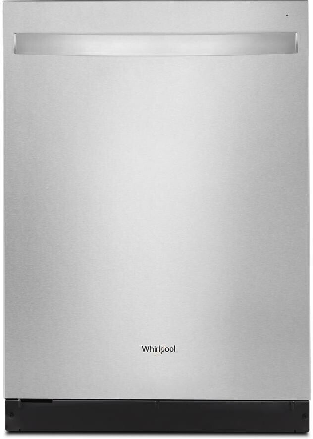 Whirlpool 4-Piece Kitchen Appliance Package – French Door Refrigerator, Electric Range, Fully Integrated Dishwasher & Over-the-Range Microwave in Stainless Steel