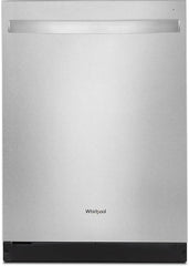 Whirlpool 4-Piece Kitchen Appliance Package – French Door Refrigerator, Slide-In Gas Smart Range, Fully Integrated Dishwasher & Over-the-Range Microwave Hood Combination in Fingerprint-Resistant Stainless Steel