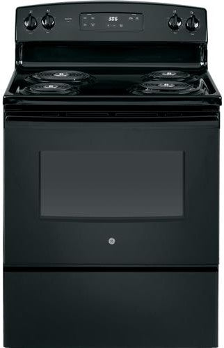 4 Piece Kitchen Appliances Package with Top Freezer Refrigerator, Electric Range, Dishwasher and Over the Range Microwave in Black