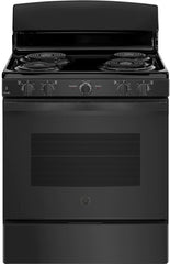 4 Piece Kitchen Appliances Package with Top Freezer Refrigerator, Electric Range, Dishwasher and Over the Range Microwave in Black