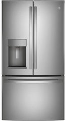 4 Piece Kitchen Appliances Package with French Door Refrigerator, Gas Range, Dishwasher and Over the Range Microwave in Stainless Steel