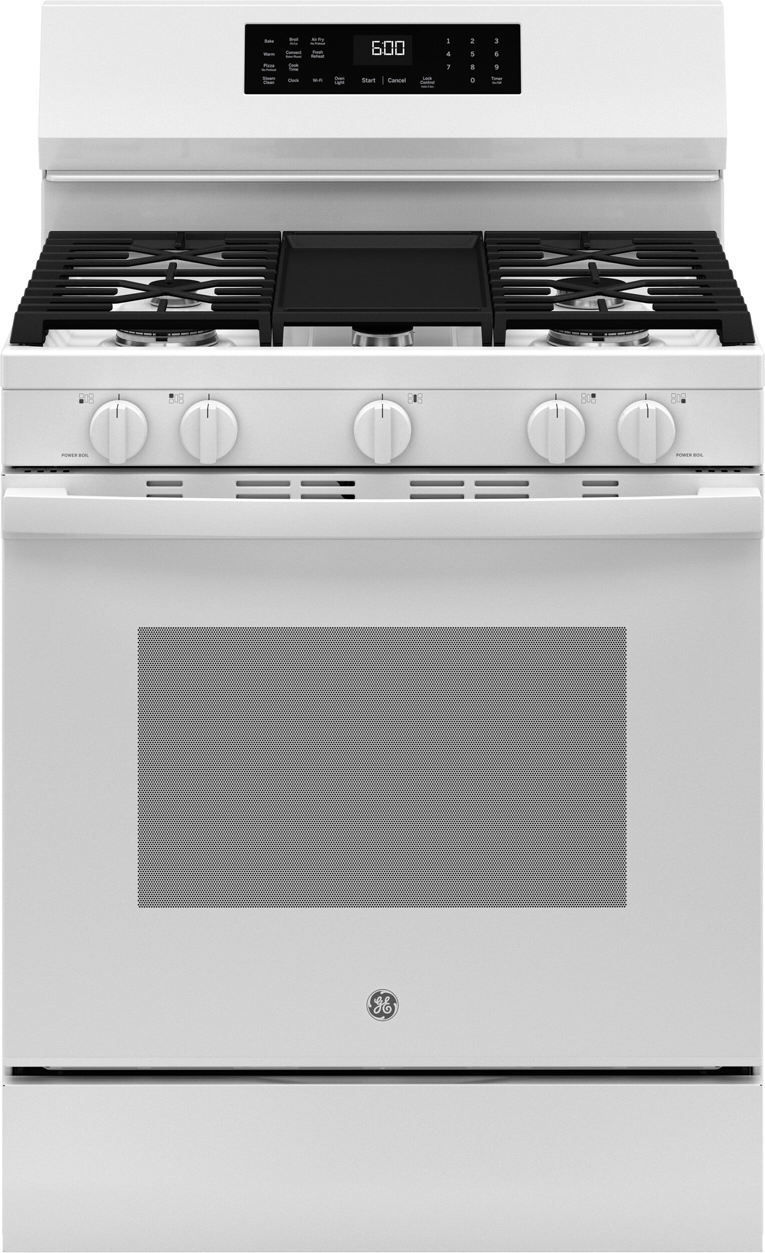 4 Piece Kitchen Appliances Package with Top Freezer Refrigerator, Gas Range, Dishwasher and Over the Range Microwave in White