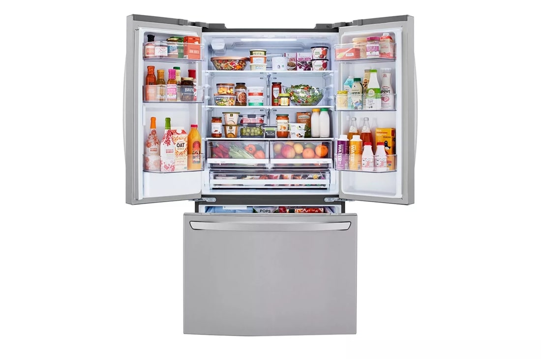 LG 36-inch Wide French Door Refrigerator - 29 cu. ft. - Stainless Steel