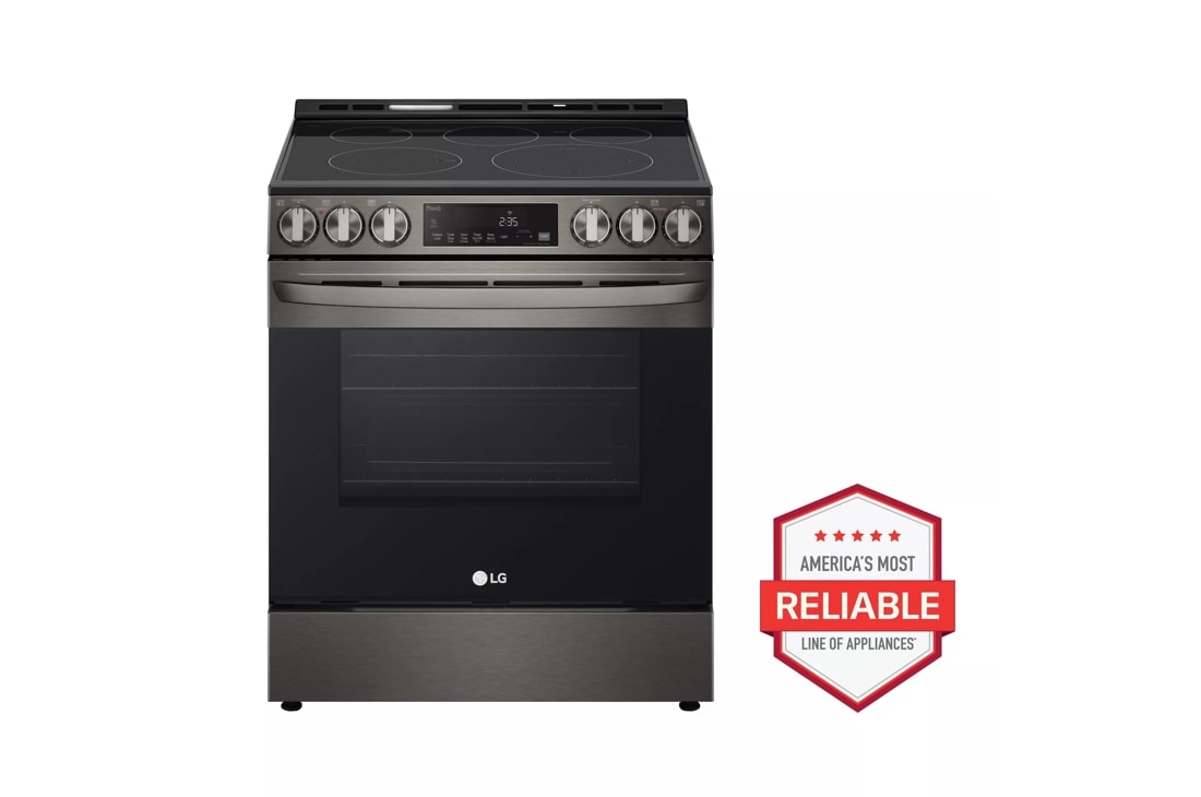 LG 30" Slide-In Electric Range - 6.3 cu ft. - Black Stainless Steel