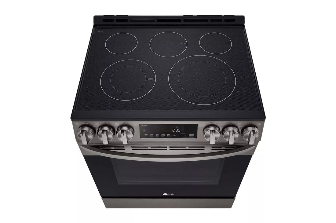 LG 30" Slide-In Electric Range - 6.3 cu ft. - Black Stainless Steel