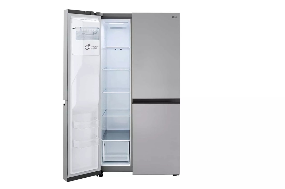 LG 27.16 Cu. - 36 Inch Freestanding Side by Side Refrigerator - Stainless Steel Look