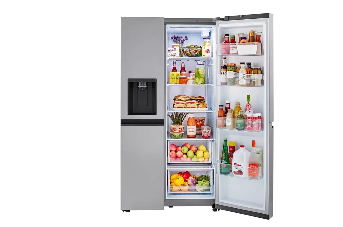 LG 27.16 Cu. - 36 Inch Freestanding Side by Side Refrigerator - Stainless Steel