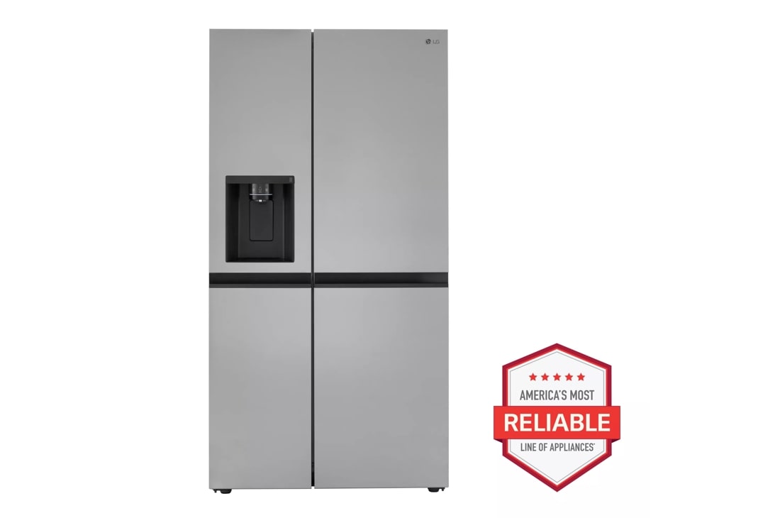 LG 23 Cu. Ft. - 36 Inch Counter-Depth Side-by-Side Refrigerator - Stainless steel