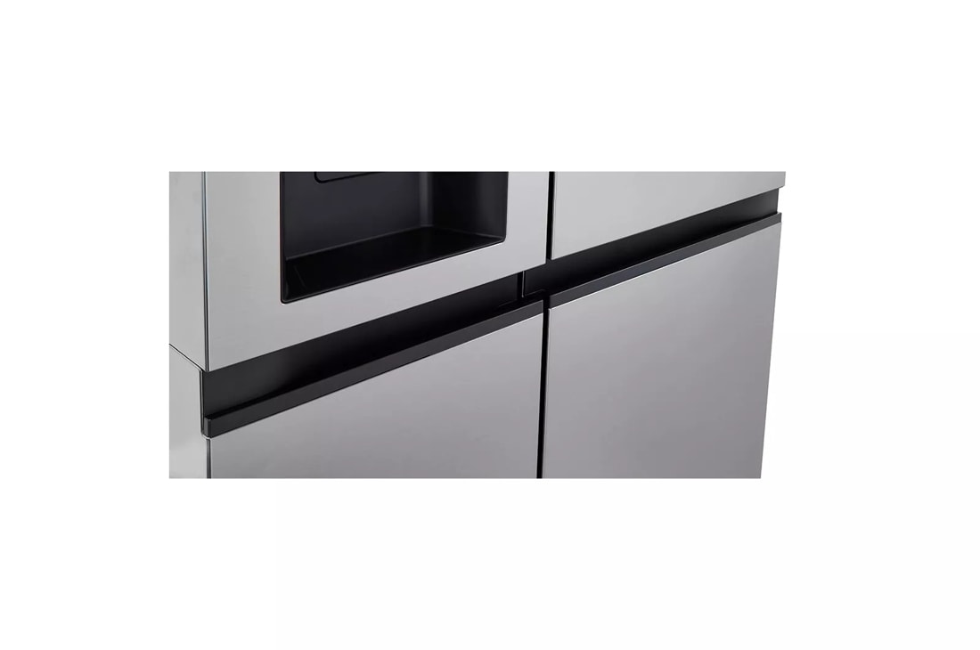 LG 23 Cu. Ft. - 36 Inch Counter-Depth Side-by-Side Refrigerator - Stainless steel