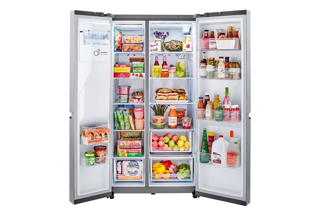 LG 23 Cu. Ft. - 36 Inch Counter-Depth Side-by-Side Refrigerator - Stainless steel