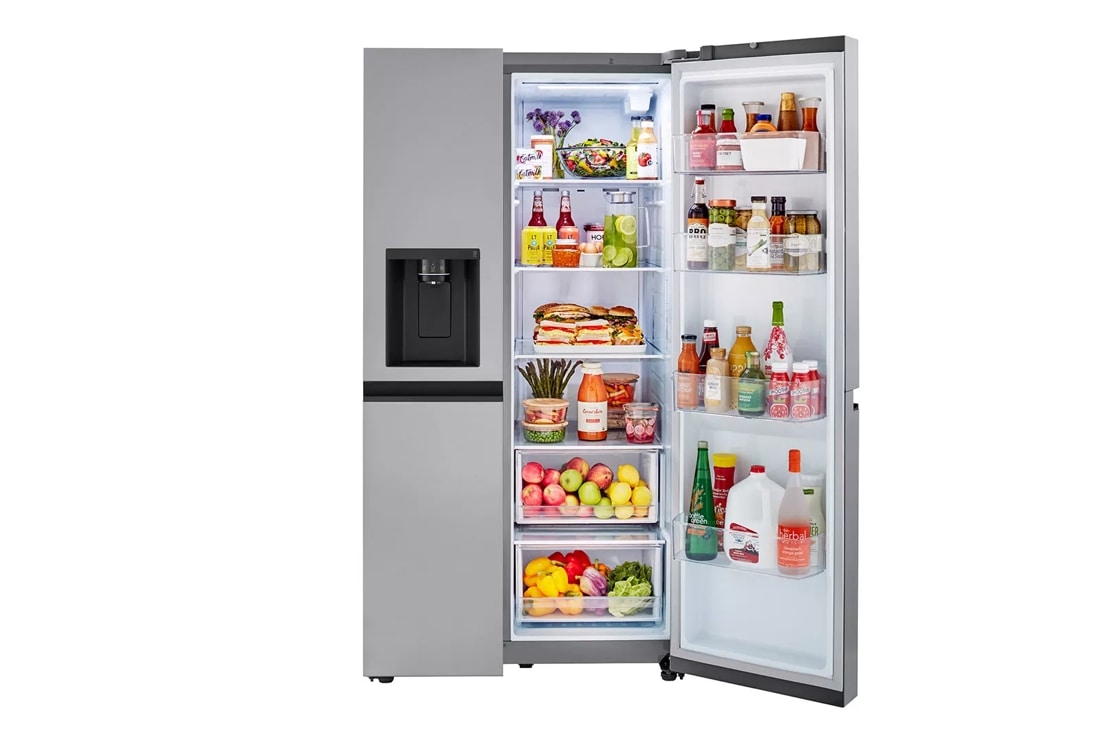 LG 23 Cu. Ft. - 36 Inch Counter-Depth Side-by-Side Refrigerator - Stainless steel