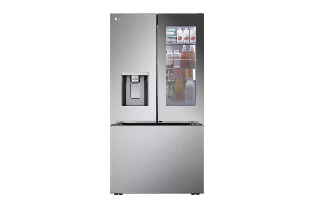 LG 36-inch Wide InstaView Counter-Depth MAX Refrigerator - 26 cu. ft. -  Stainless Steel