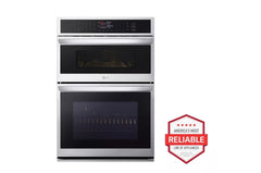 LG 6.4 cu. ft. Smart Combi Wall Oven with Fan Convection, Air Fry in PrintProof - Stainless Steel