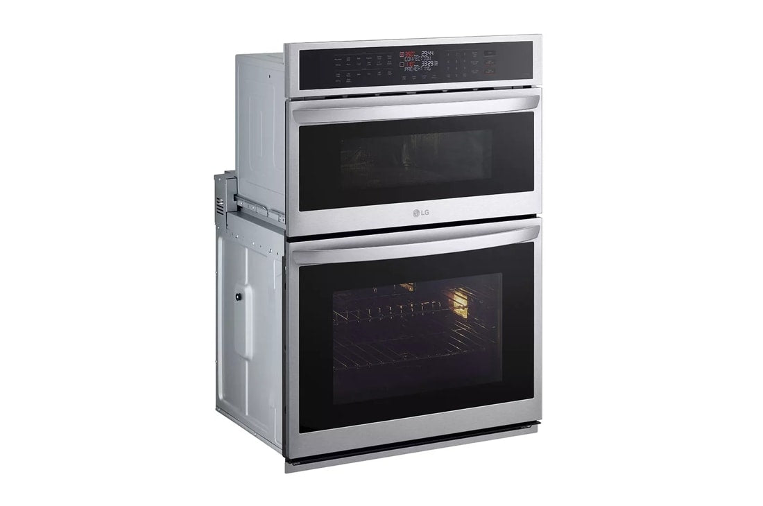 LG 6.4 cu. ft. Smart Combi Wall Oven with Fan Convection, Air Fry in PrintProof - Stainless Steel