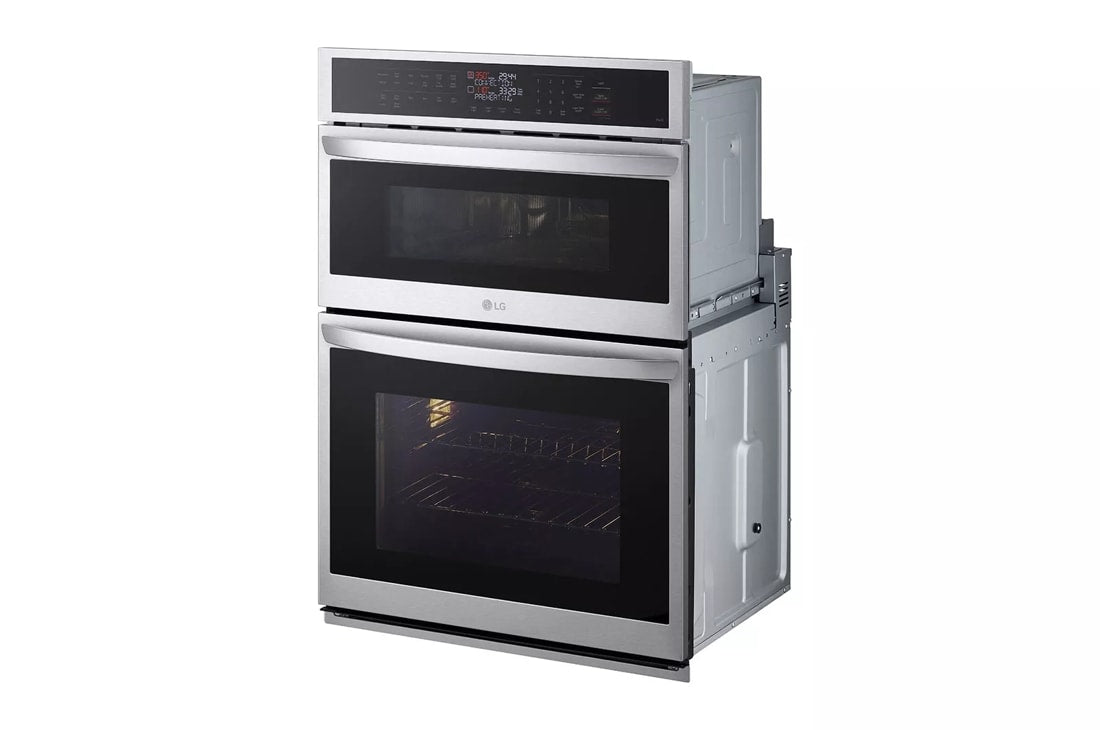 LG 6.4 cu. ft. Smart Combi Wall Oven with Fan Convection, Air Fry in PrintProof - Stainless Steel