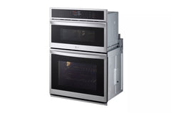 LG 6.4 cu. ft. Smart Combi Wall Oven with Fan Convection, Air Fry in PrintProof - Stainless Steel