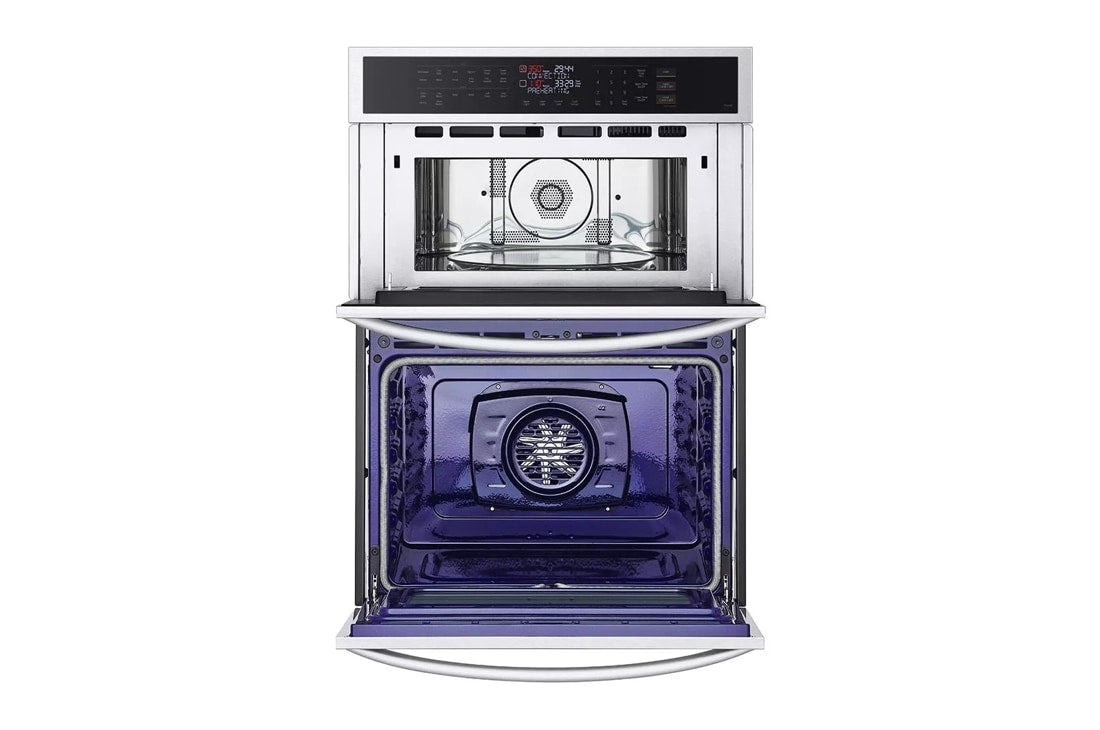 LG 6.4 cu. ft. Smart Combi Wall Oven with Fan Convection, Air Fry in PrintProof - Stainless Steel