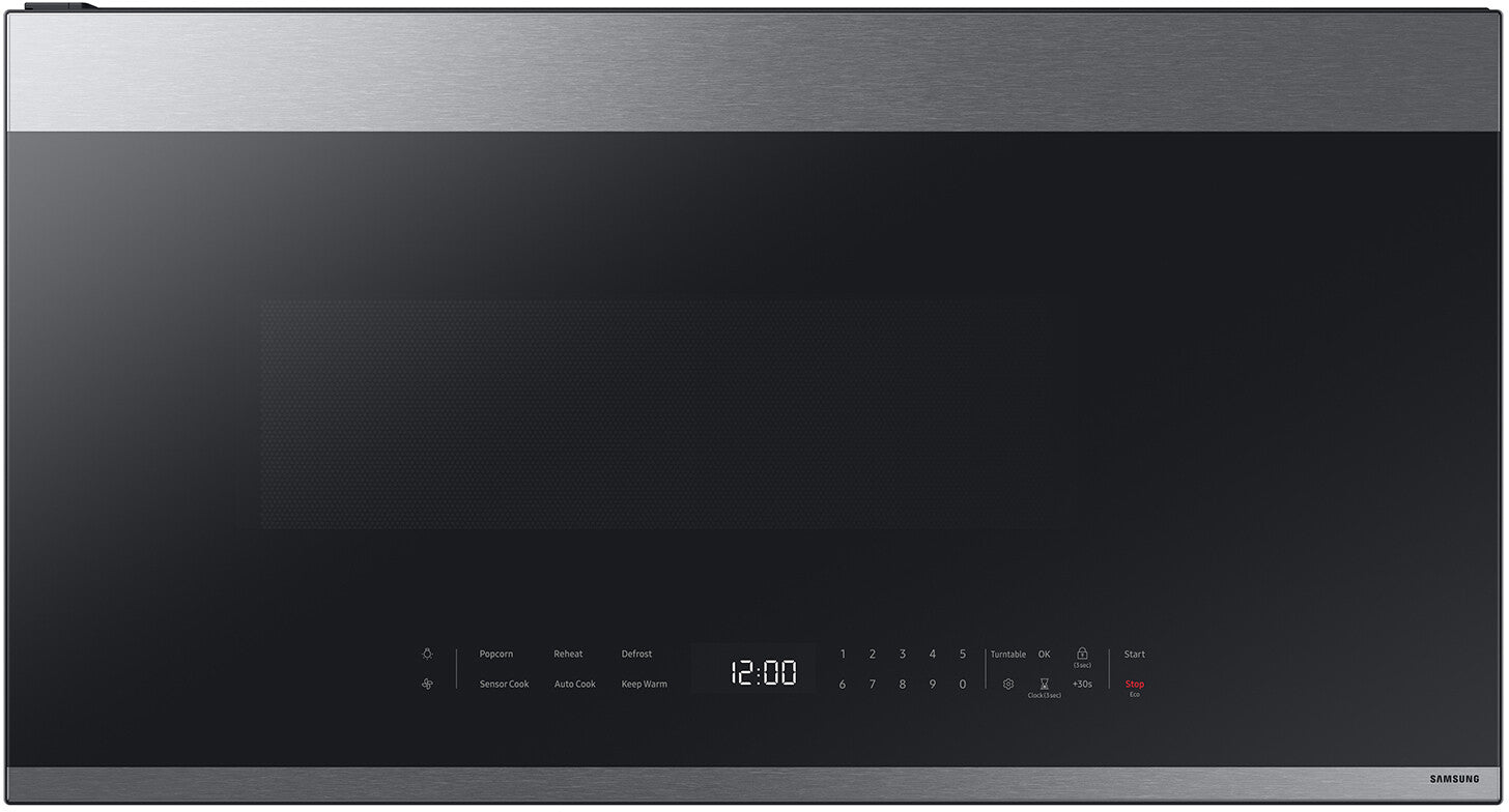 Samsung 4-Piece Kitchen Appliance Package –  4 Door Smart Refrigerator,  Slide-In Gas Smart Range,  Fully Integrated Built-In Smart Dishwasher &  Smart Over-the-Range Microwave in Stainless Steel