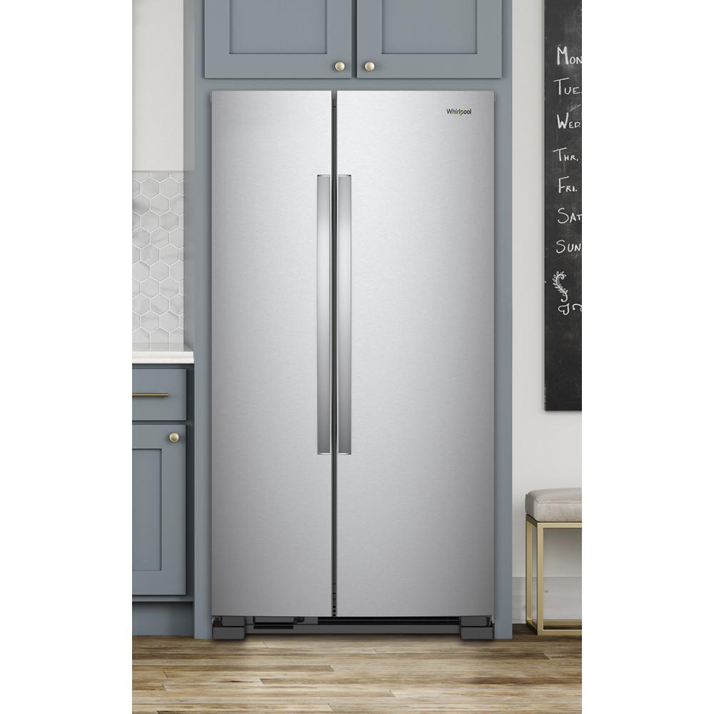 Whirlpool 36-inch Wide Side-by-Side Refrigerator - 25 cu. ft. - Stainless Steel