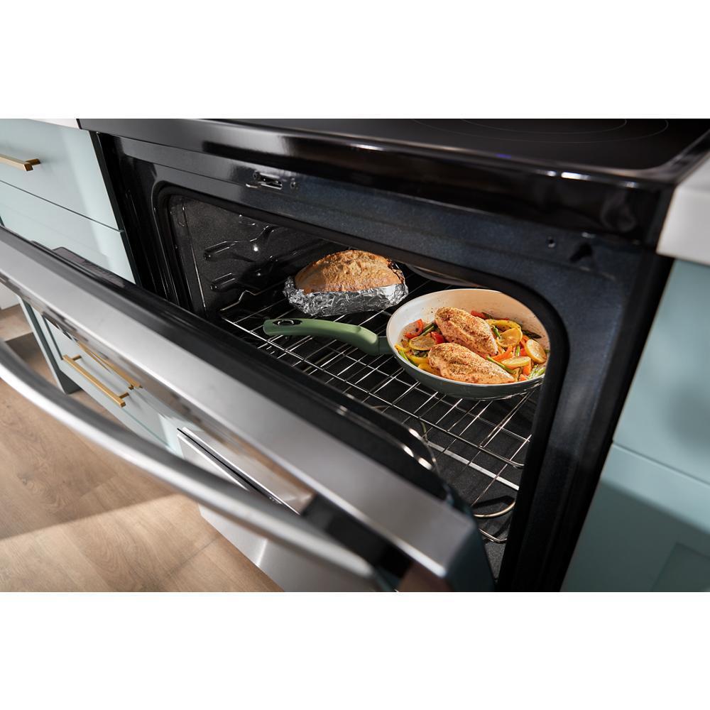 Whirlpool 30-inch Electric Range with No Preheat Mode - Black