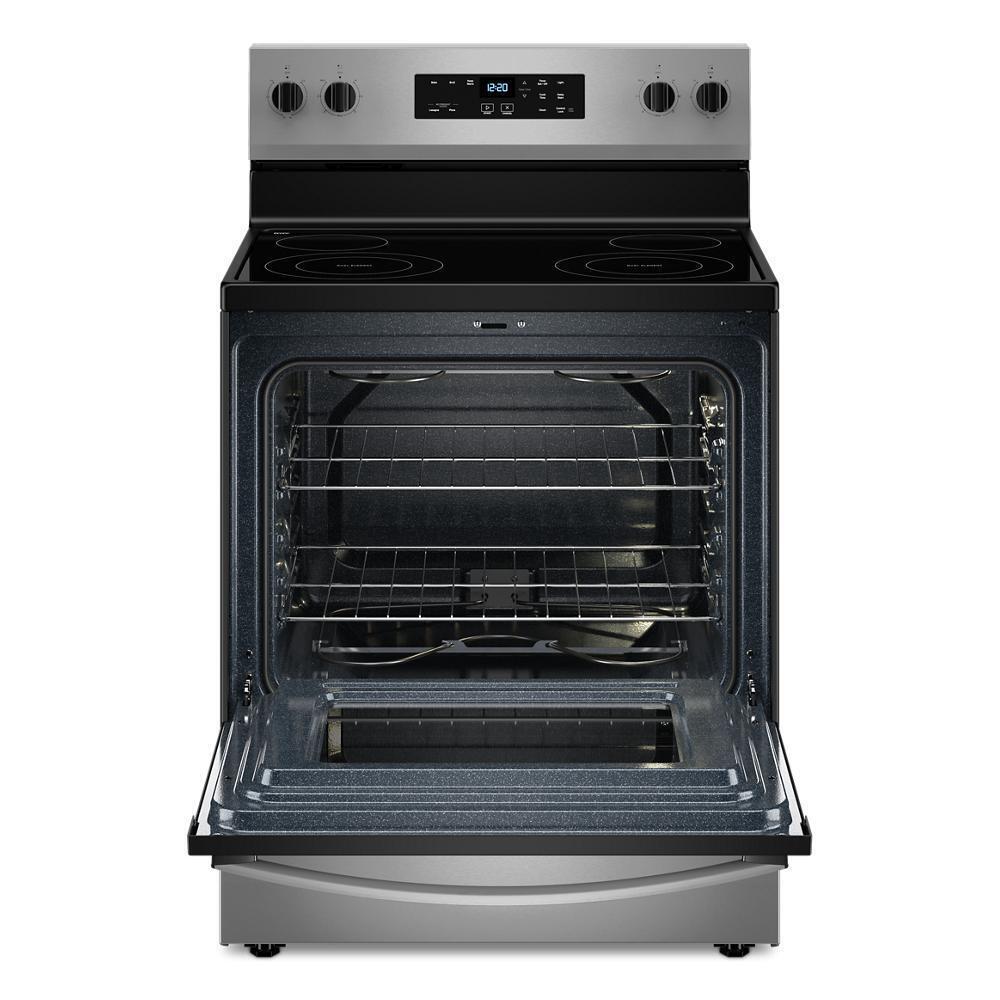 Whirlpool 30-inch Electric Range with No Preheat Mode - Stainless Steel