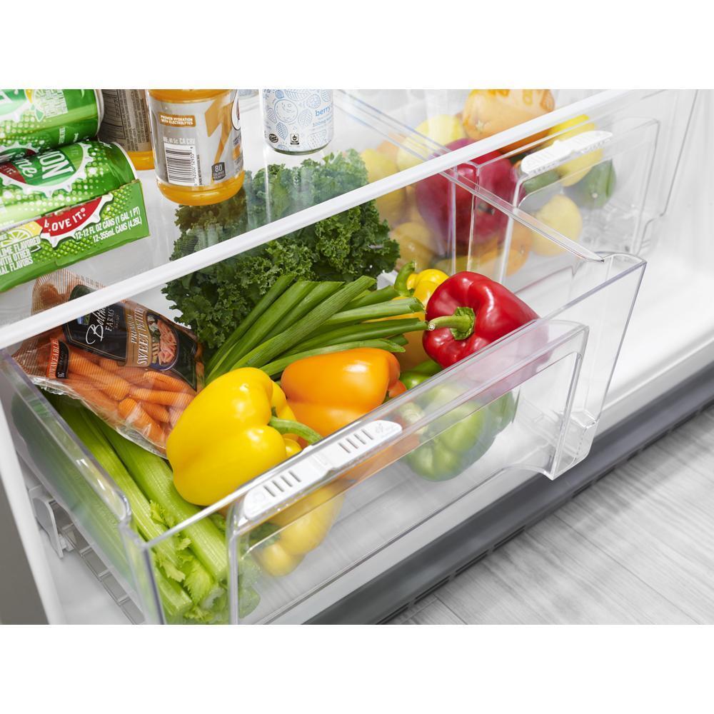 Whirlpool 33-inch Wide Top Freezer Refrigerator - 21 cu. ft. - Stainless Steel