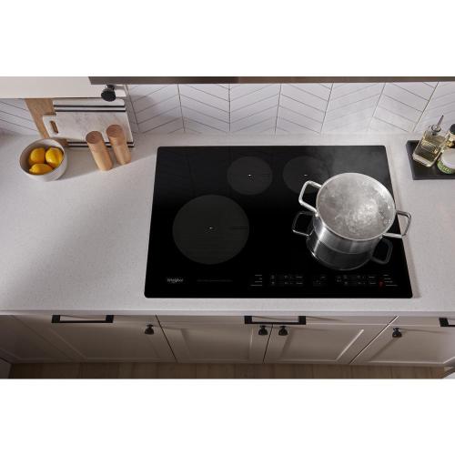 Whirlpool 30 in. Smooth Surface Induction Cooktop with 4 Elements - Black