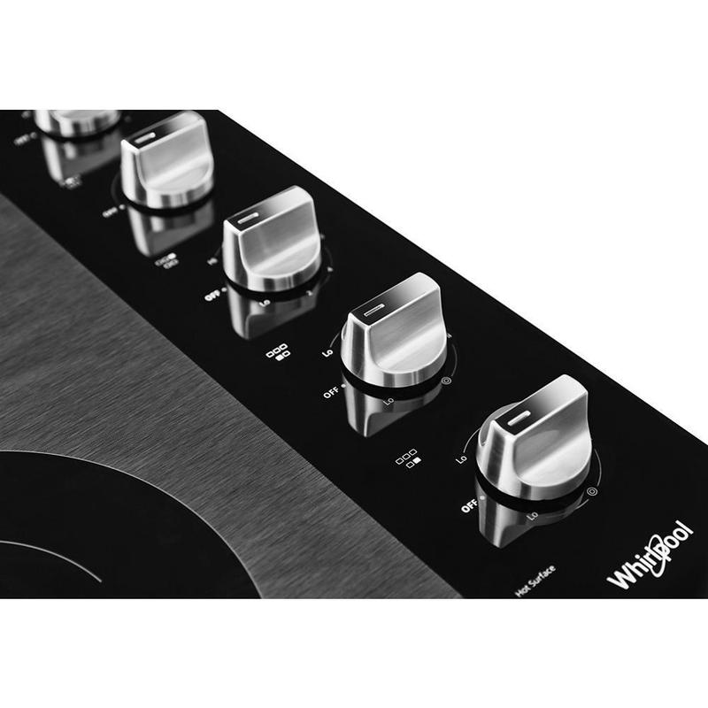 Whirlpool 30 in. Radiant Electric Ceramic Glass Cooktop with 5 Elements - Stainless Steel