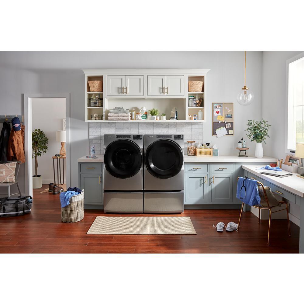 Whirlpool 4.5 Cu. Ft. Front Load Washer with Steam, Quick Wash Cycle and Vibration Control Technology - Chrome Shadow