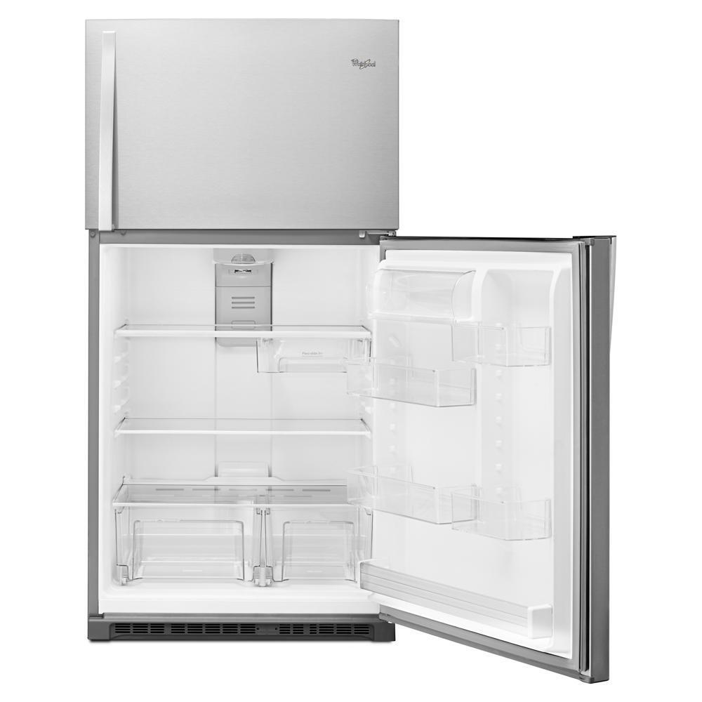 Whirlpool 33-inch Wide Top Freezer Refrigerator - 21 cu. ft. - Stainless Steel