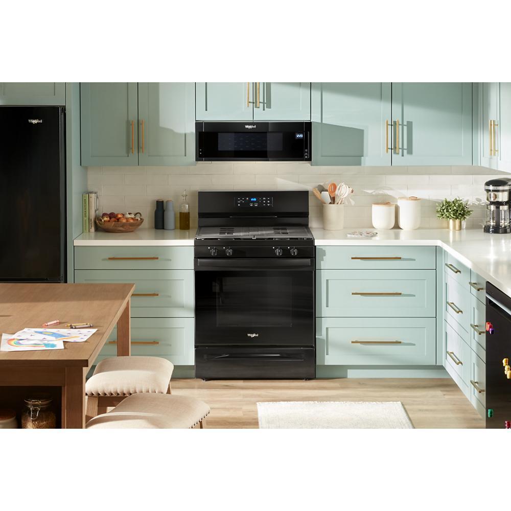 Whirlpool 5.0 Cu. Ft. Gas Range with Self-Cleaning Oven - Black