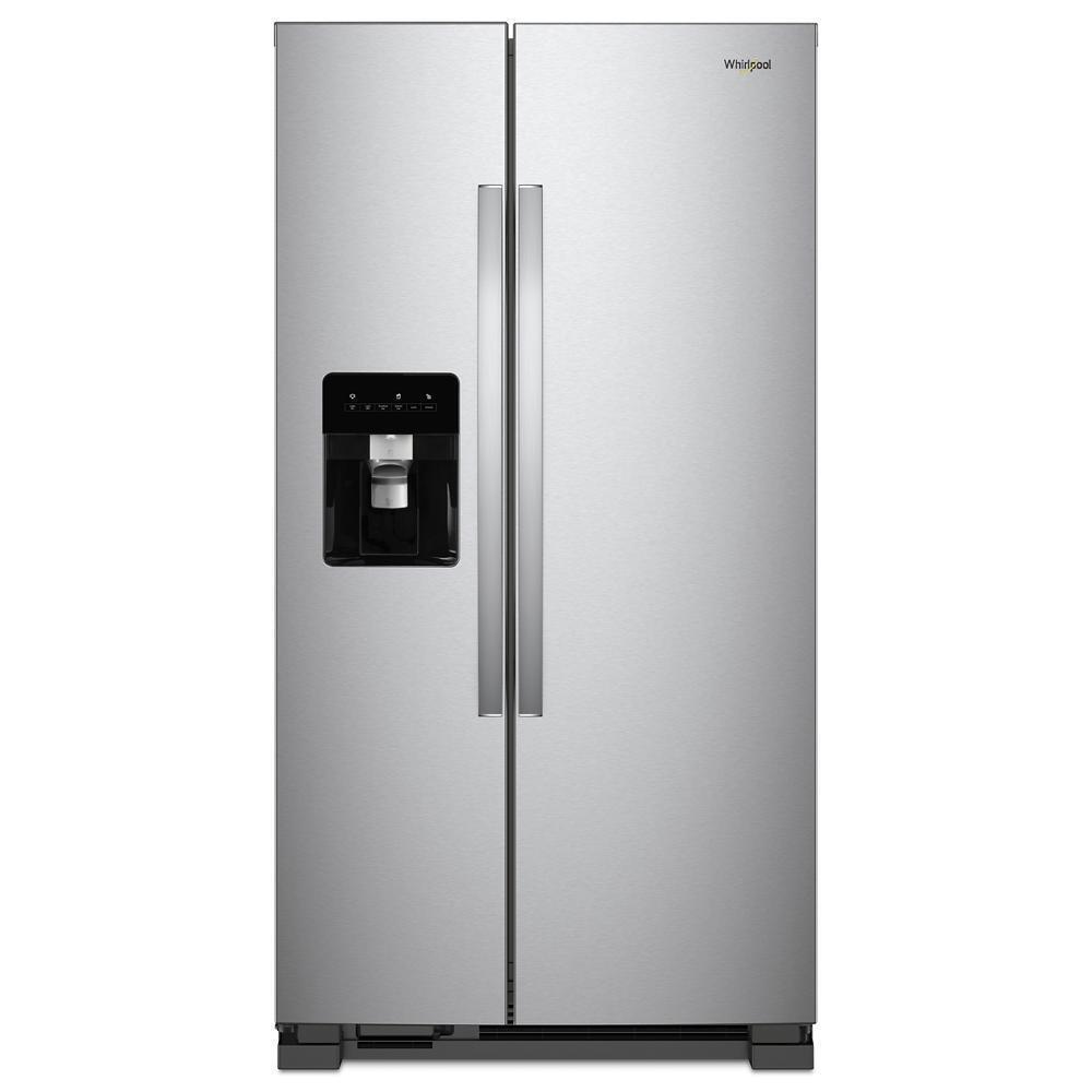 Whirlpool 24.6 Cu. Ft. Side by Side Refrigerator - Monochromatic Stainless Steel