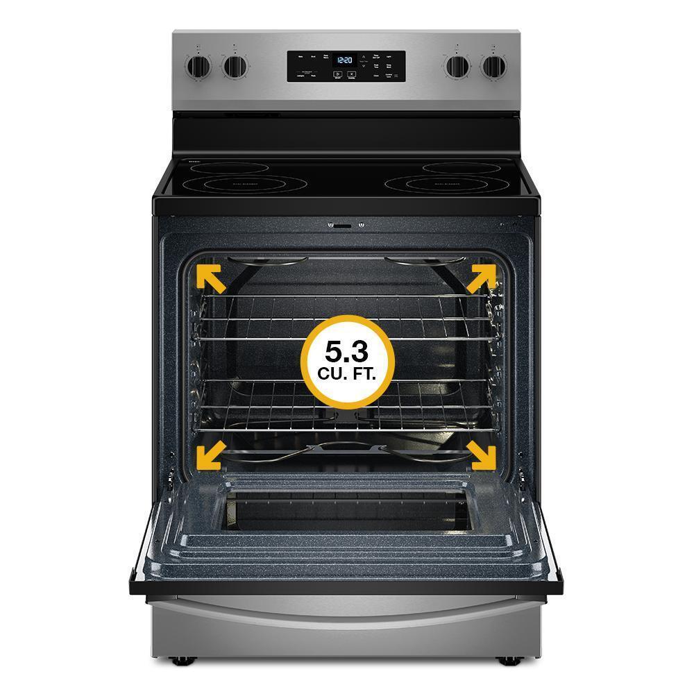 Whirlpool 30-inch Electric Range with No Preheat Mode - White