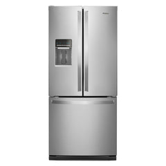 Whirlpool 20 Cu. Ft. Built-In French Door Refrigerator with Water Dispenser - Stainless Steel