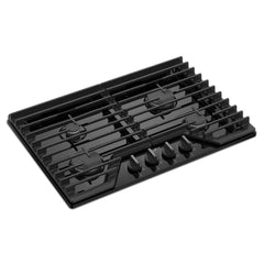 Whirlpool 30-inch Gas Cooktop with EZ-2-Lift Hinged Cast-Iron Grates - Black